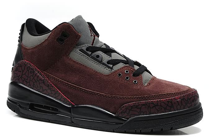 Hot Air Jordan 3 (III) Suede Brown Black Cement